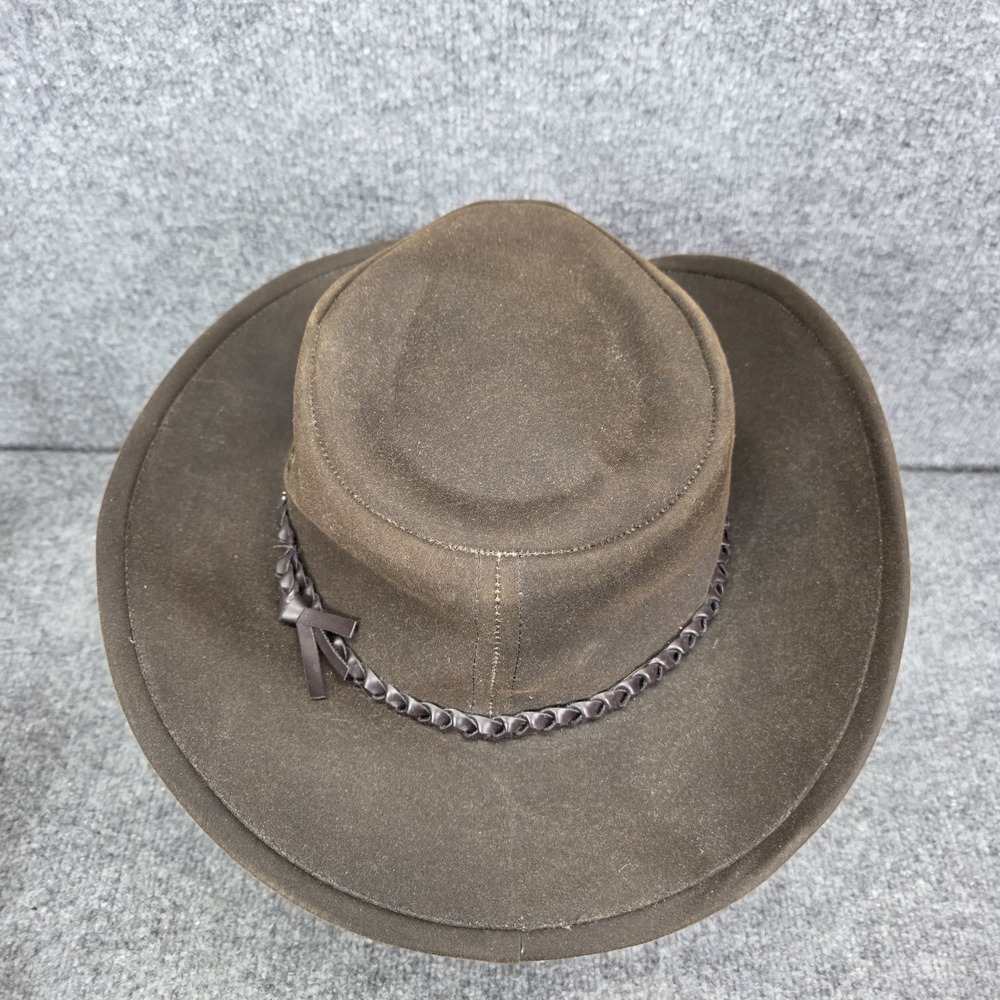 OUTBACK TRADING Unisex‎ Large Grizzly Waterproof Oilskin Western Hat Made in USA